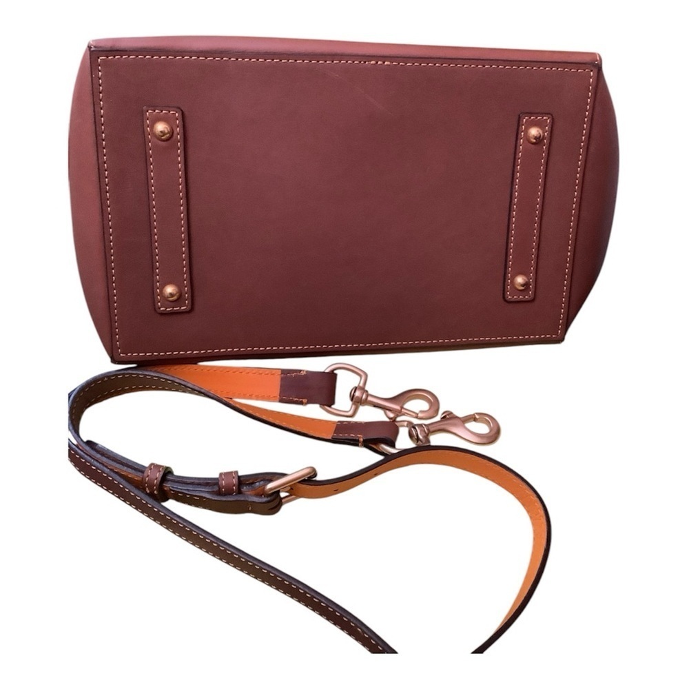 Dooney & Bourke Naomi Large Satchel Bag Caramel Brown Leather​​​​ - Picture 5 of 6